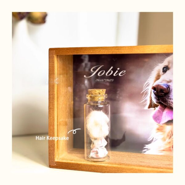 Pet Memorial Night Light Frame with Glass Keepsake Bottle - Cherish and Preserve Your Pet’s Memory - Image 6