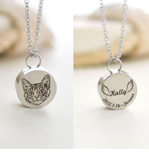 Custom Pet Memorial Pendant - Photo & Engraving Keepsake - Image 4