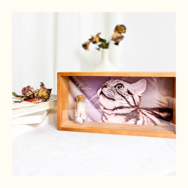 Pet Memorial Night Light Frame with Glass Keepsake Bottle - Cherish and Preserve Your Pet’s Memory - Image 7