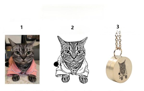 Custom Pet Memorial Pendant - Photo & Engraving Keepsake - Image 8