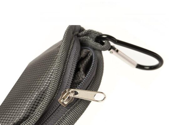 Foldable dog food bag on picnic blanket