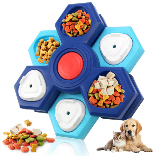 Pet Puzzle Feeder Toy – Interactive Slow Feeding Bowl for Dogs, Cats & More