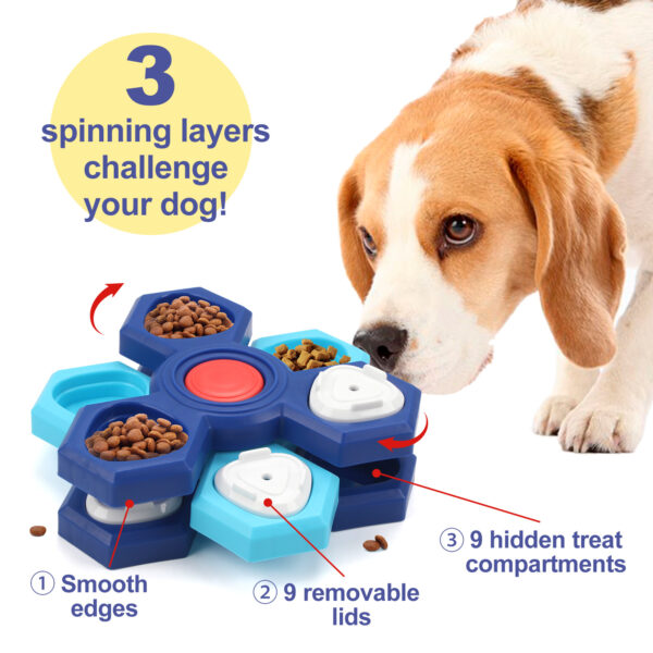 Pet Puzzle Feeder Toy – Interactive Slow Feeding Bowl for Dogs, Cats & More - Image 5