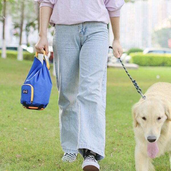 Compact folded dog food bag