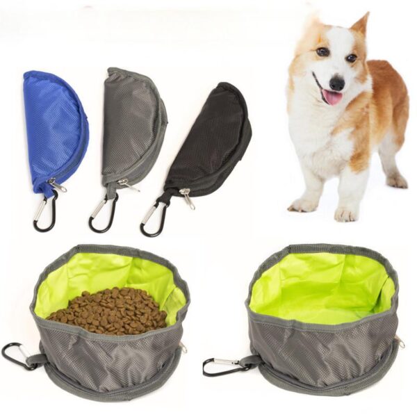 Portable Foldable Pet Bowl – Waterproof, Lightweight, for Food and Water