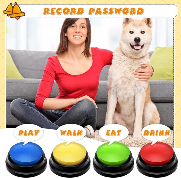 Talking Pet Buttons – Voice Recording Dog Communication Trainer Set - Image 3