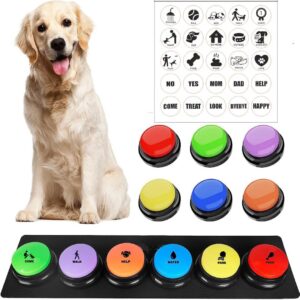 Talking Pet Buttons – Voice Recording Dog Communication Trainer Set