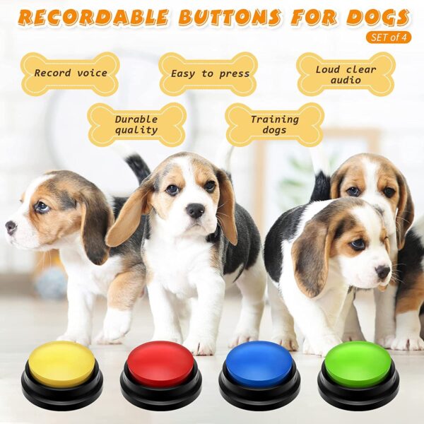 Talking Pet Buttons – Voice Recording Dog Communication Trainer Set - Image 2