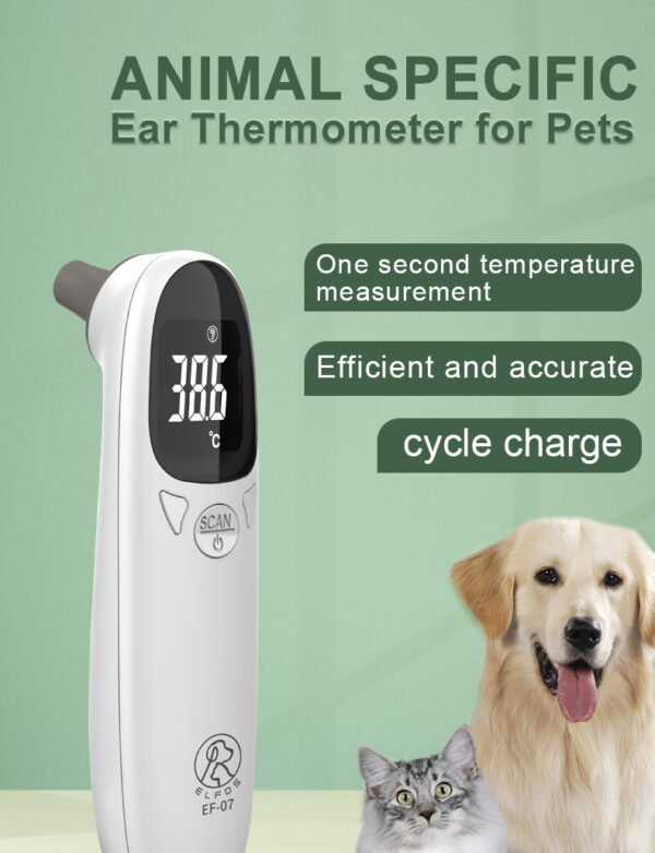 Pet thermometer kit with cable