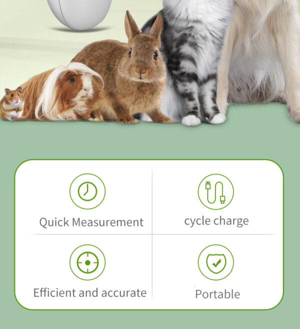 USB charging pet thermometer